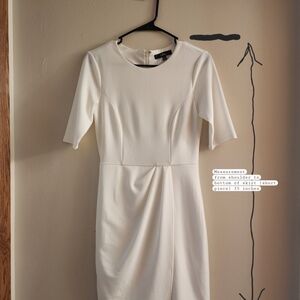 Lulu's Classic White Midi Dress
